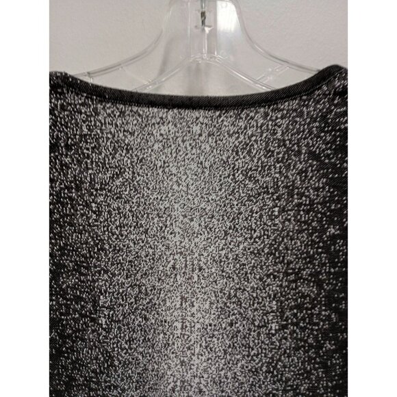 Parsley & Sage Womens A Line Lagenlook Tunic Top Medium Black Printed Artsy - Picture 7 of 8